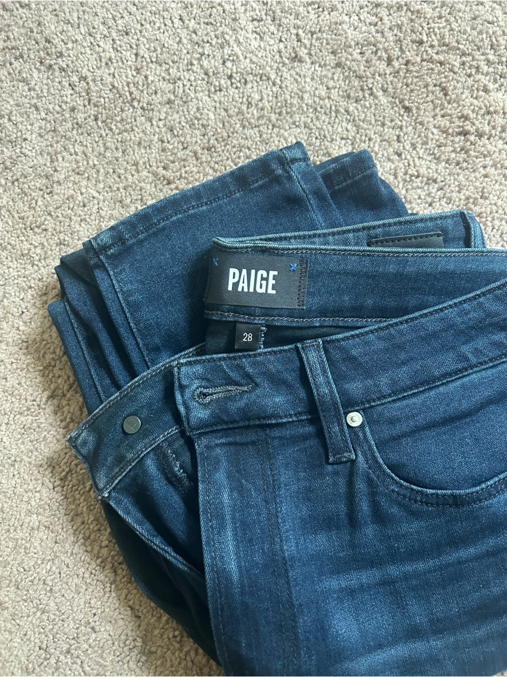 PAIGE Skinny Jeans in Deep Indigo